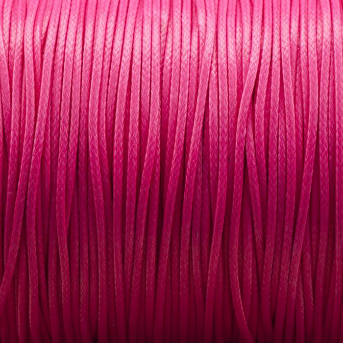 Vaxad polyestertråd 1mm, Rosa, (meter)