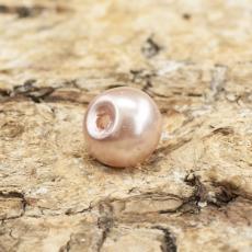 Vaxad glaspärla 4 mm, Rosavit (60st)