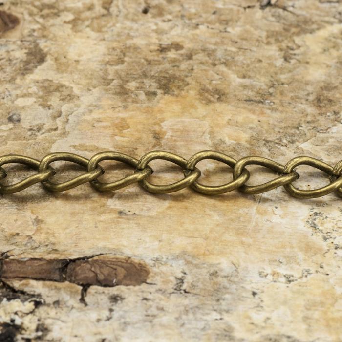 Smyckeskedja 3x6 mm, Antikbrons (meter)