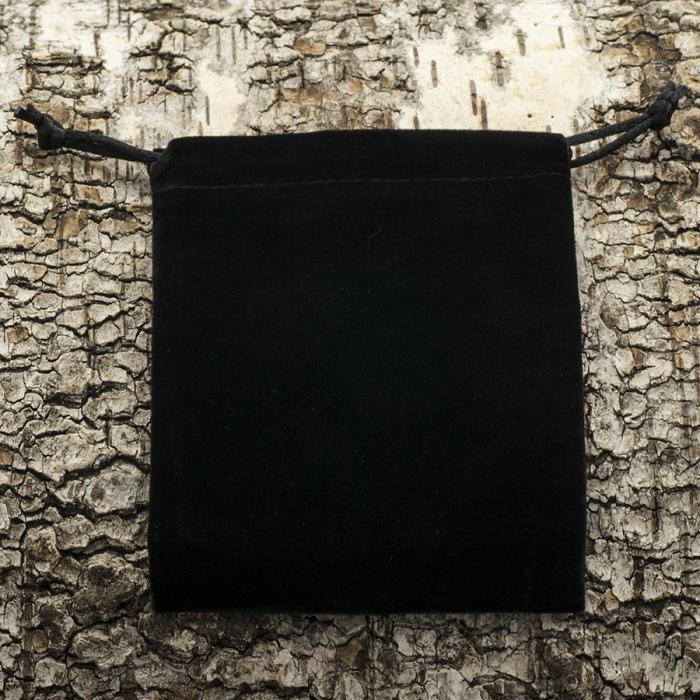 Tygpåse sammet 10x12 cm, Svart (st)