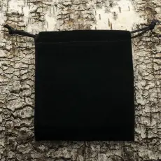 Tygpåse sammet 10x12 cm, Svart (st)