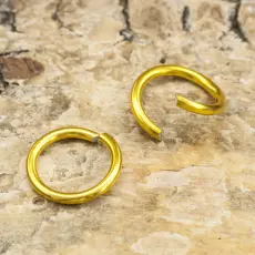 Aluminiumring öppningsbar 8 mm, Guldfärg (50st)