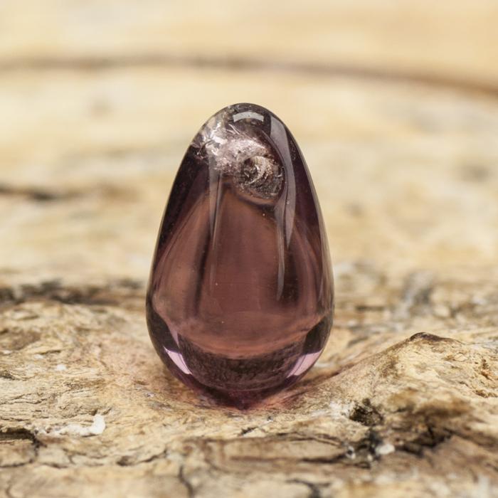 Glaspärla Droppe 6x9 mm, Lila (20st)