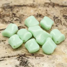 Glaspärla Fantasi 10x11 mm, Mintgrön (10st)