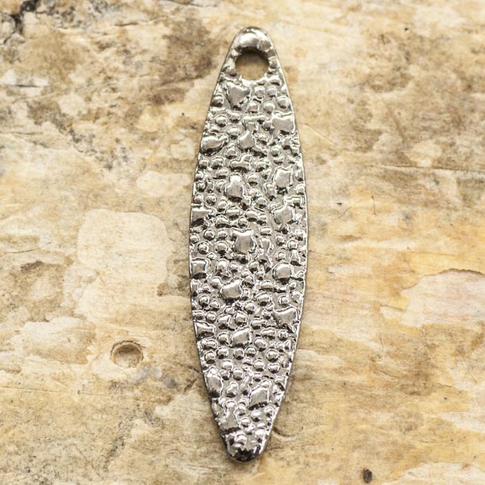 Berlock Löv, 4x15 mm, Svart (10st)