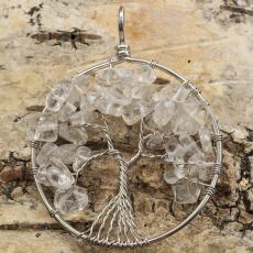 Hänge "Tree of life" 52x62 mm, Klar (st)