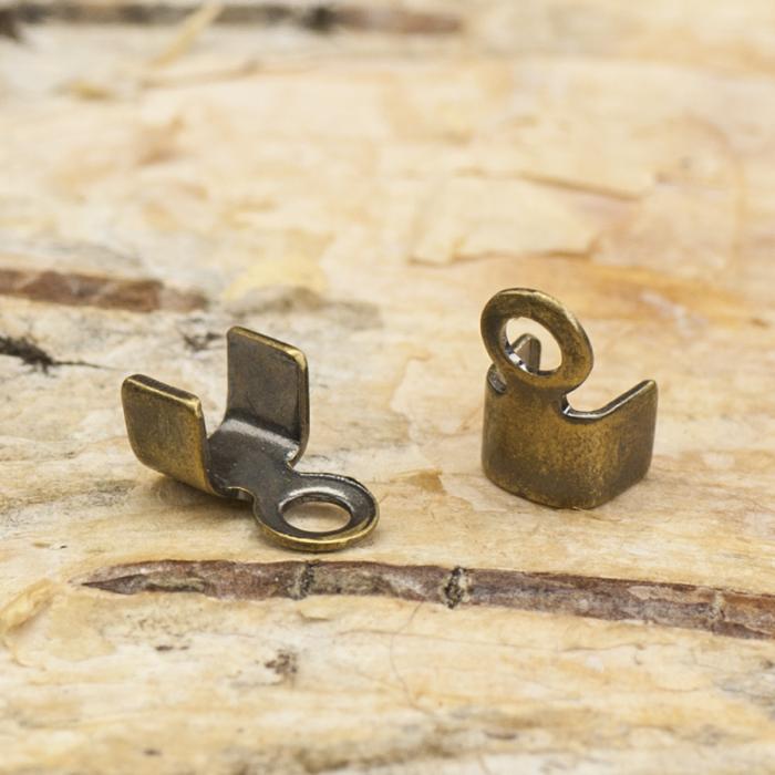 Bandavslut 2,5x5 mm, Antikbrons (20st)