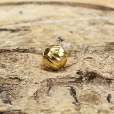 Randig kula 4 mm, Guld (10st)