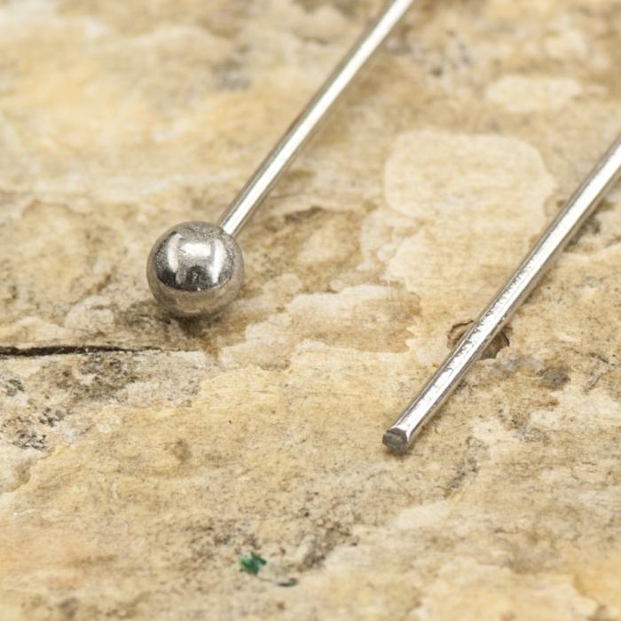 Hattnål i Rostfritt stål 49x0,5 mm (20st)