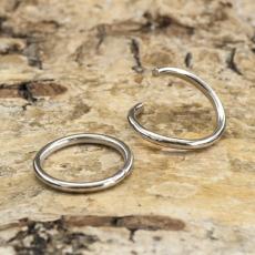 Ring &ouml;ppningsbar 10 mm, Platinaf&auml;rg (50st)