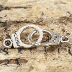 Connector Handbojor "FREEDOM" 30x10 mm, Antiksilver (st)