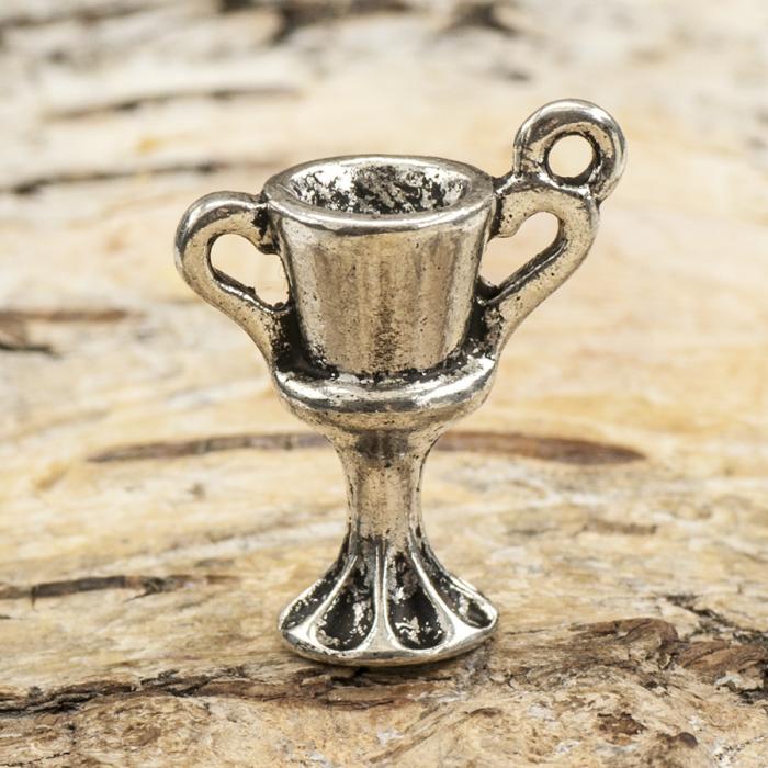 Berlock Trofé 16x20 mm, Antiksilver (st)