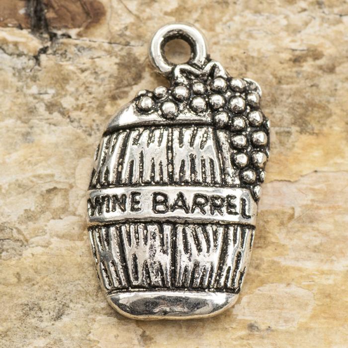 Berlock Vintunna 11x19 mm, Antiksilver (5st)