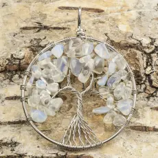 Hänge "Tree of life" 50x62 mm, Vit (st)