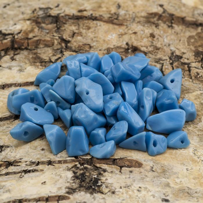 Syntetisk Sten Chip 5-10 mm, Blå (10g)