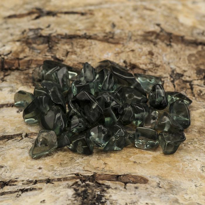 Syntetisk Sten Chip 5-10 mm, Mörkgrå (10g)