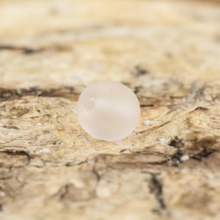 Frostad glaspärla 4 mm, Ljusrosa (60st)