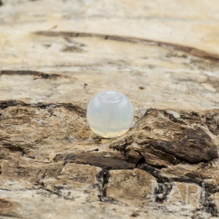 Pärla Opalite 4 mm, Vit (40st)