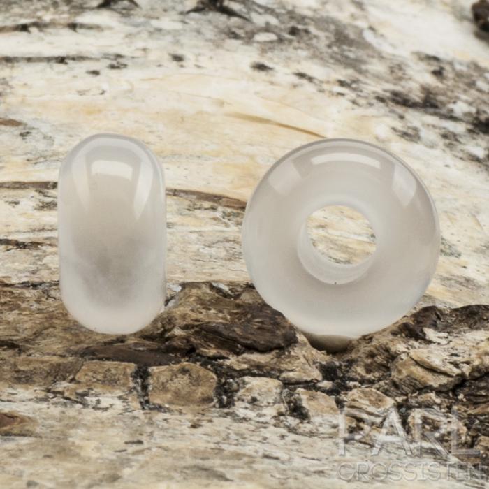 Ormlänkspärla Cat Eye Resin 13X7 mm, Vit (st)