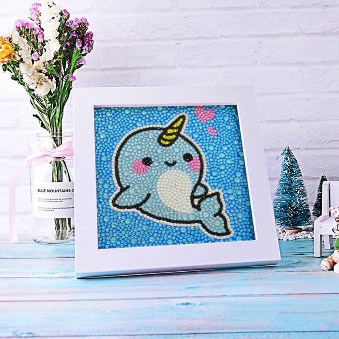 Diamond Painting med ram, Narval