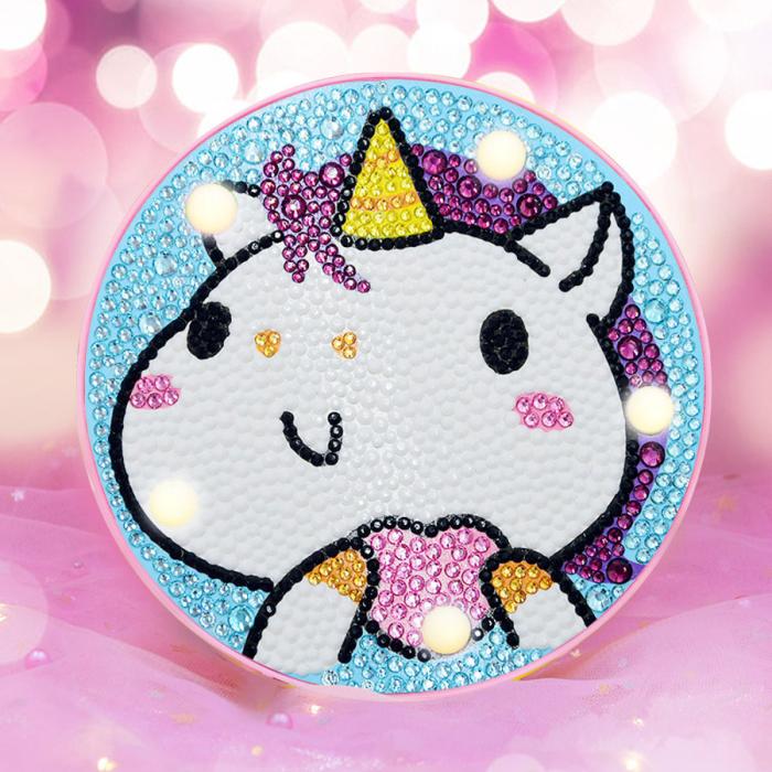 Diamond Painting Lampa, Unicorn