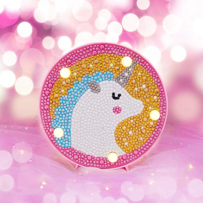 Diamond Painting Lampa, Unicorn