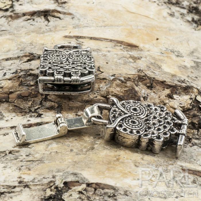 Viklås Uggla 55x15x5 mm, Antiksilver (st)