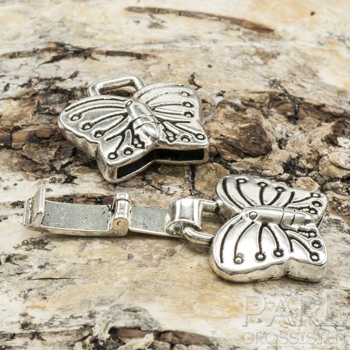 Viklås Fjäril 42x19,5x5 mm, Antiksilver (st)