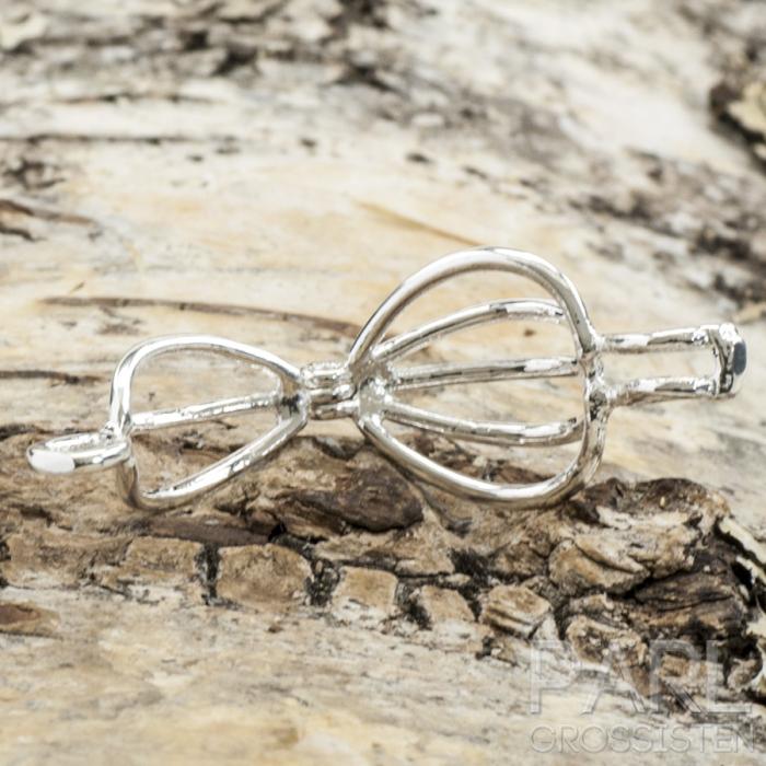 Pärlbur 13x24 mm, Silverfärg (st)