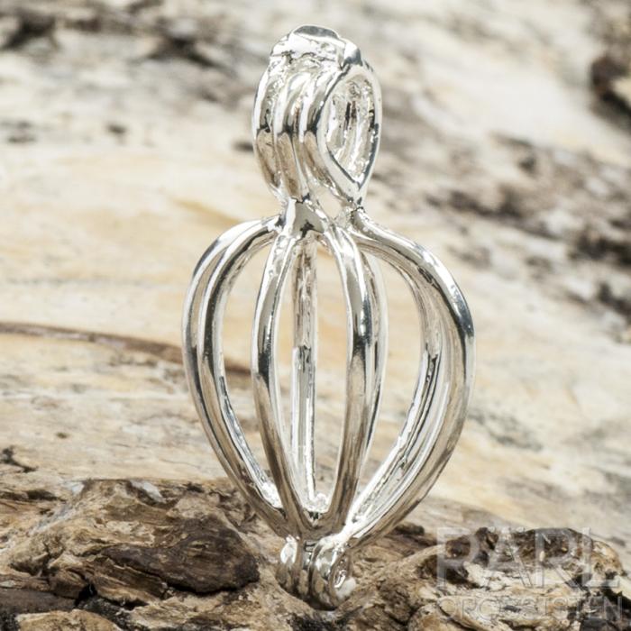 Pärlbur 13x24 mm, Silverfärg (st)