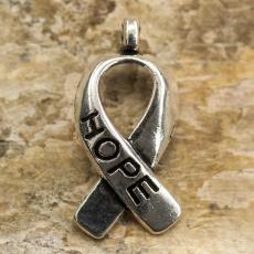 Berlock Band "Hope" 8x18 mm, Antiksilver (5st)