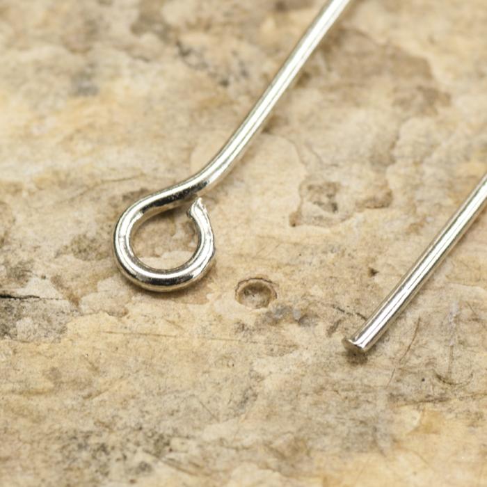 Hattnål med ring 50x0,6 mm, Silverfärg (40st)