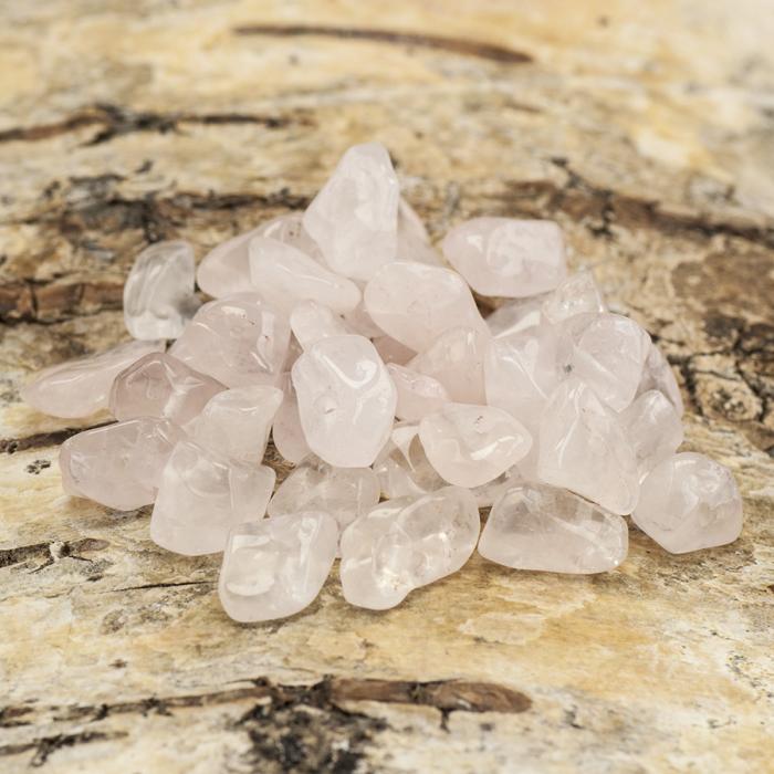 Rosenkvarts Chip 5-10 mm, Rosa (40st)