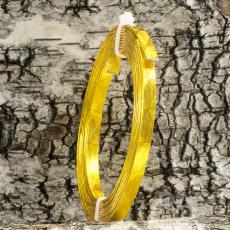 Aluminiumtr&aring;d 5x1 mm, Guldf&auml;rg (2m)