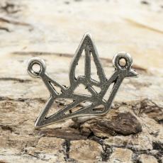 Berlock Origami Trana 16x12 mm, Antiksilver (5st)