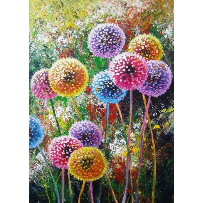 Diamond Painting Canvas 30 x 40 cm, Blombollar
