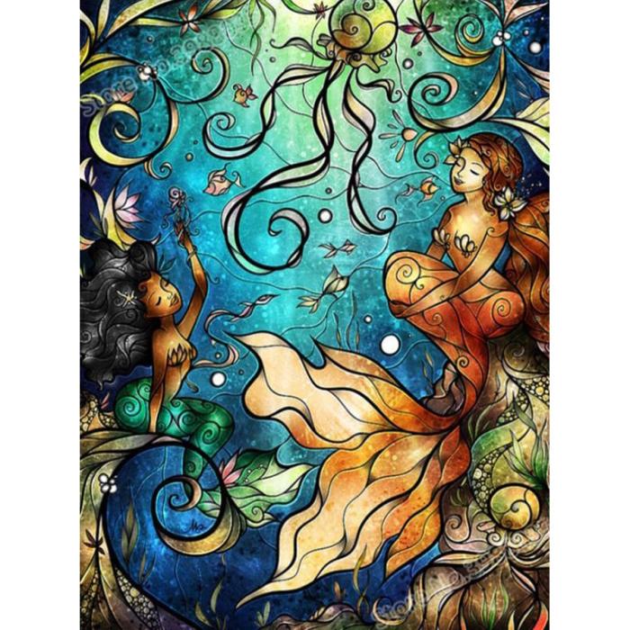 Diamond Painting Canvas 30 x 40 cm, Friends from the Sea