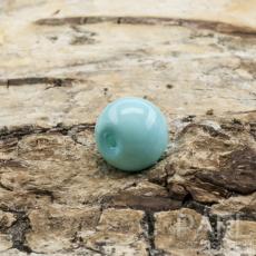 Vaxad glaspärla 6 mm, Pastellblå (40st)