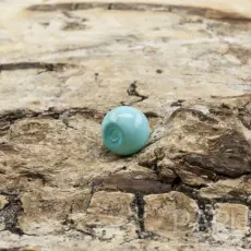Vaxad glaspärla 4 mm, Pastellblå (60st)