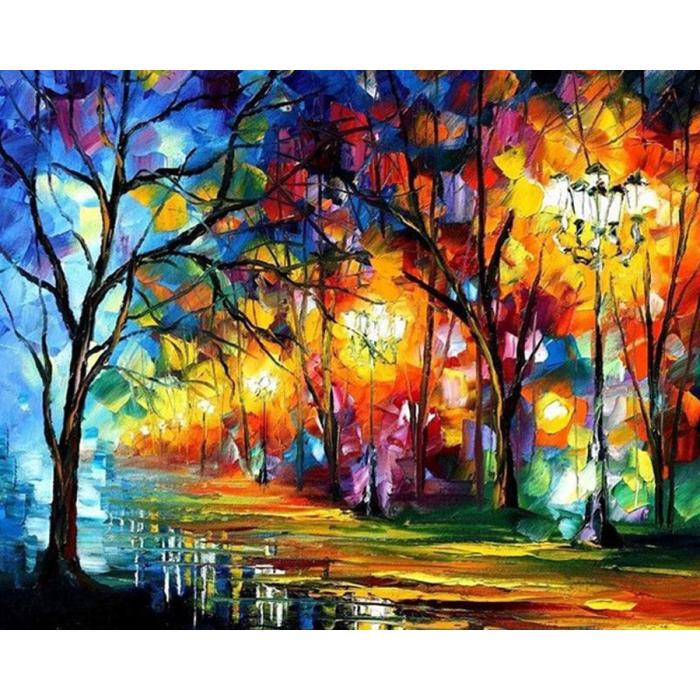 Diamond Painting Canvas 50 x 40 cm, Nattgata