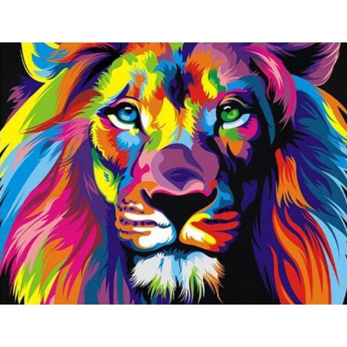 Diamond Painting Canvas 40 x 30 cm, Lejonmonarken