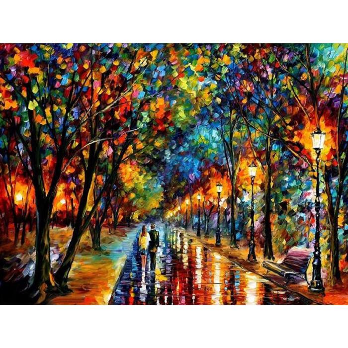 Diamond Painting Canvas 40 x 30 cm, Kvällspromenad