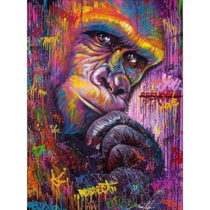 Diamond Painting Canvas 40 x 50 cm, Gorilla