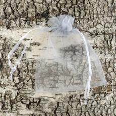 Tygpåse organza 10x12 cm, Grå (st)