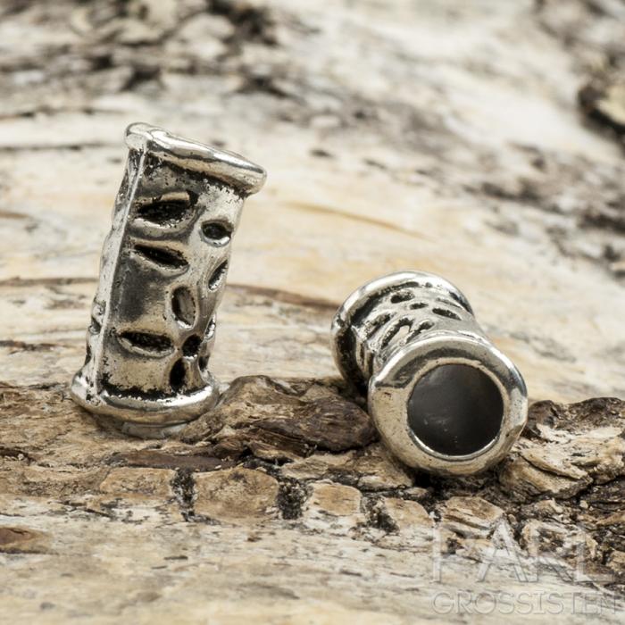 Slider böjd 16x9 mm, Antiksilver (st)