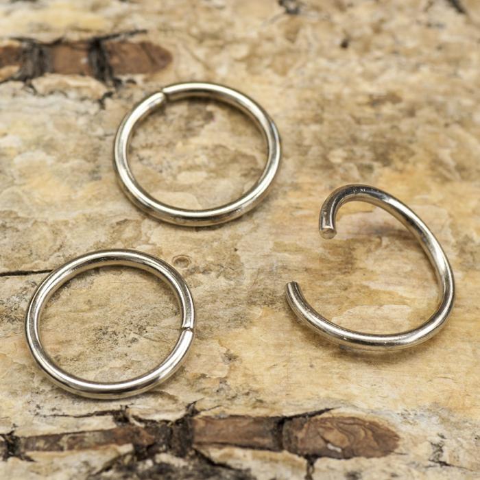Ring öppningsbar 10 mm, Antiksilver (50st)