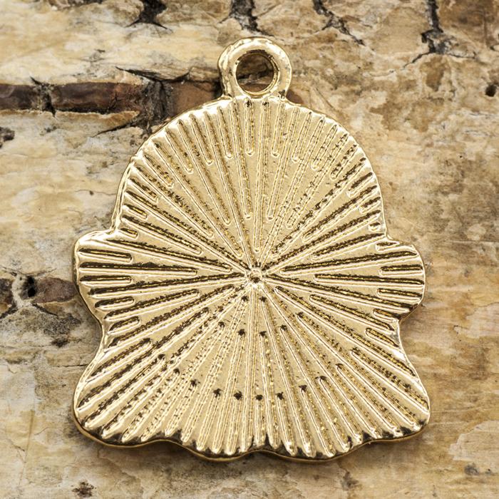 Berlock Spöke 20x24 mm, Rosa/Guldfärg (st)