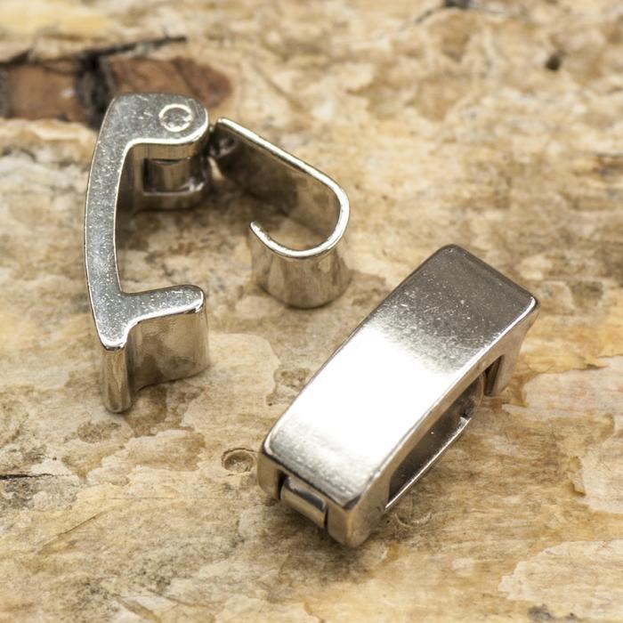 Viklås 10x4 mm, Platinafärg (5st)