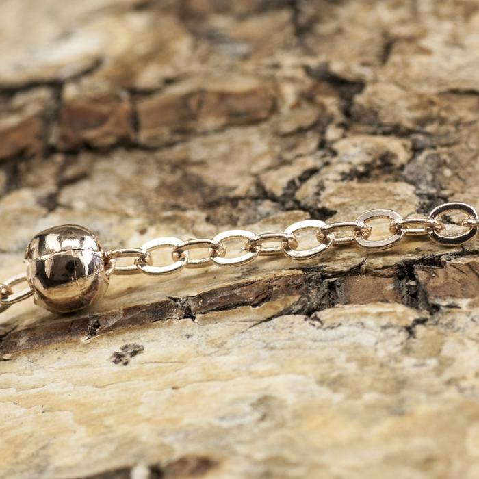 Ringkedja Dekor 2,4x2 mm, Roséguld (50cm)