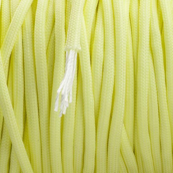 Paracord Glow in the dark 4 mm, Gul (meter)